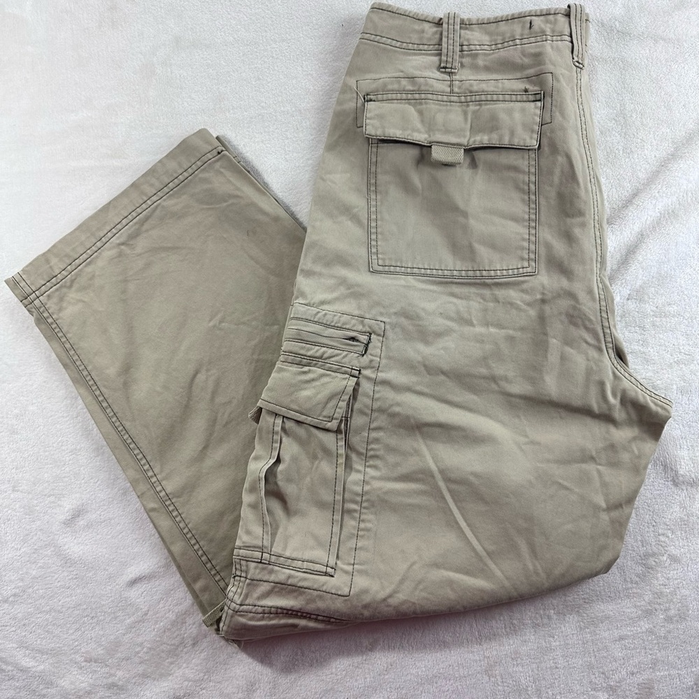 Oldβ Navy Menβs Cargo Convertible Pants Khaki Beige 36x30 Zip-Off Hiking Outdoor - Picture 2 of 14